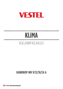 Kullanım kılavuzu Vestel Raindrop INV 18 A Klima