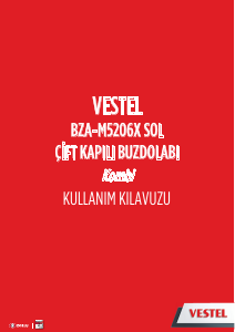 Kullanım kılavuzu Vestel BZA-M5206X SOL Donduruculu buzdolabı
