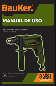 Manual de uso BauKer ID550E Taladradora de percusión