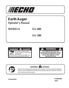 Handleiding Echo EA-500 Grondboor