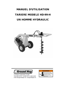 Mode d’emploi Ground Hog HD-99-H Tarière foreuse