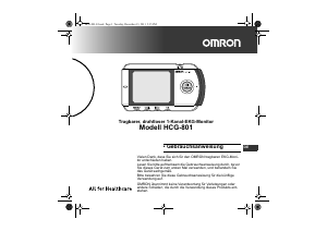Bedienungsanleitung Omron HCG-801 EKG-Gerät