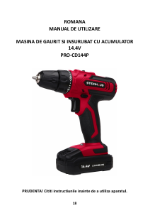Manual Steinhaus PRO-CD144P Maşină de găurit-înşurubat