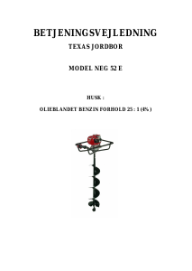Manual Texas NEG 52 E Earth Auger