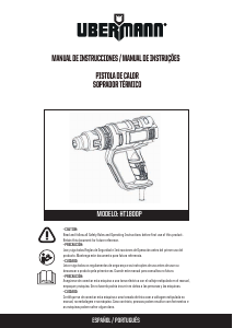 Manual de uso Ubermann HT1800P Decapador por aire caliente