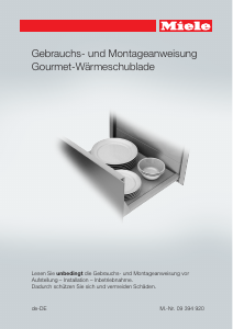 Bedienungsanleitung Miele ESW 6214 Wärmeschublade
