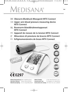 Bedienungsanleitung Medisana MTX connect Blutdruckmessgerät