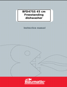 Handleiding Baumatic BFD47SS Vaatwasser