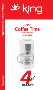 Bruksanvisning King P 316 Coffee Time Kaffebryggare
