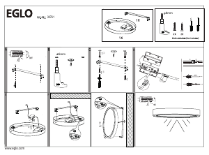 Bruksanvisning Eglo 30761 Lampa