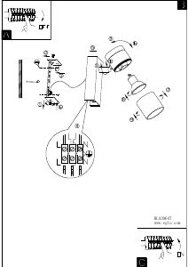 Bruksanvisning Eglo 39647 Lampa