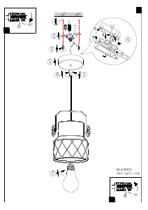 Bruksanvisning Eglo 39854 Lampa