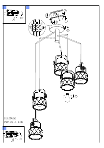 Bruksanvisning Eglo 39856 Lampa