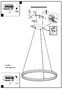 Bruksanvisning Eglo 39896 Lampa