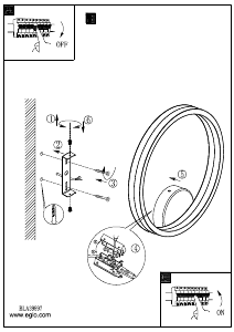 Bruksanvisning Eglo 39897 Lampa