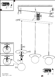 Bruksanvisning Eglo 39953 Lampa