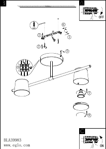 Bruksanvisning Eglo 39983 Lampa