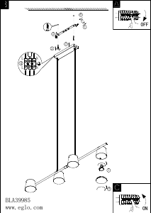 Bruksanvisning Eglo 39985 Lampa