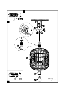 Bruksanvisning Eglo 43216 Lampa