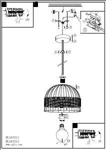 Bruksanvisning Eglo 43311 Lampa