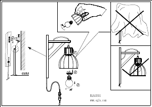 Bruksanvisning Eglo 43351 Lampa