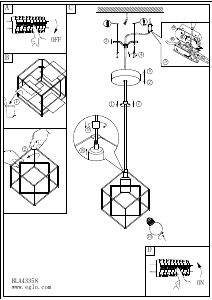 Bruksanvisning Eglo 43358 Lampa