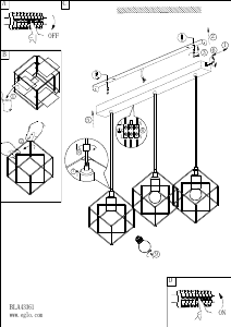 Bruksanvisning Eglo 43361 Lampa