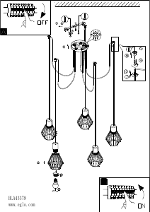 Bruksanvisning Eglo 43379 Lampa