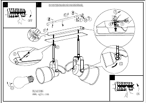 Bruksanvisning Eglo 43386 Lampa