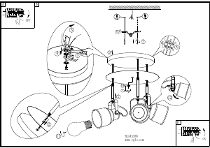 Bruksanvisning Eglo 43388 Lampa