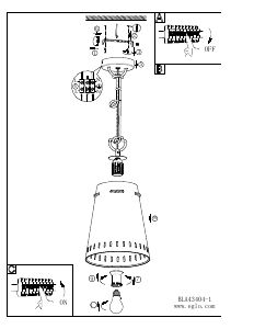 Bruksanvisning Eglo 43404 Lampa