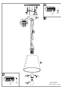 Bruksanvisning Eglo 43405 Lampa