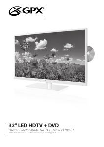 Handleiding GPX TDE3245W LED televisie