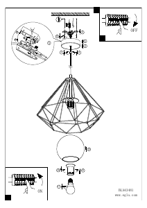 Bruksanvisning Eglo 43481 Lampa