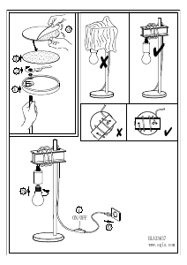 Bruksanvisning Eglo 43525 Lampa