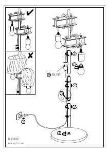 Bruksanvisning Eglo 43526 Lampa