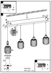 Bruksanvisning Eglo 43528 Lampa