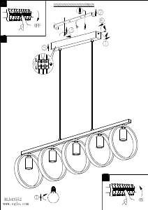 Bruksanvisning Eglo 43552 Lampa