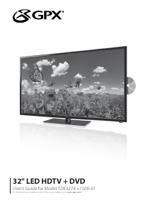 Handleiding GPX TDE3274BUP LED televisie