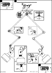 Bruksanvisning Eglo 43562 Lampa