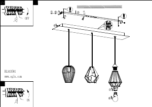 Bruksanvisning Eglo 43581 Lampa