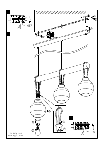 Bruksanvisning Eglo 43618 Lampa