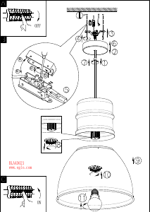 Bruksanvisning Eglo 43621 Lampa