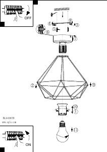 Bruksanvisning Eglo 43678 Lampa