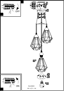 Bruksanvisning Eglo 43683 Lampa