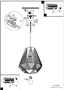 Bruksanvisning Eglo 43692 Lampa