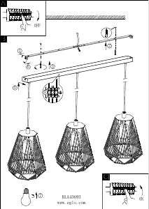 Bruksanvisning Eglo 43693 Lampa