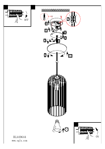 Bruksanvisning Eglo 49644 Lampa