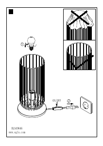 Bruksanvisning Eglo 49646 Lampa