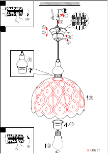 Bruksanvisning Eglo 49717 Lampa